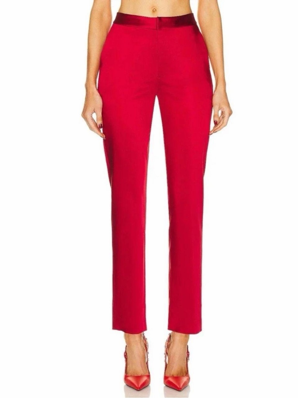 L’AGENCE Rebel Trouser in Dark Tango Red
